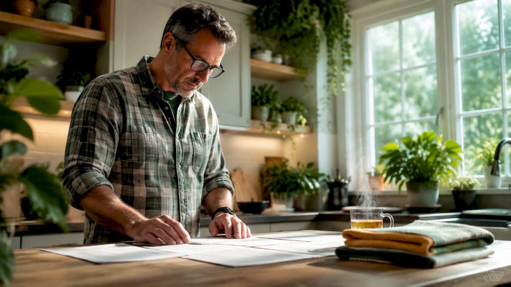 Property manager reviewing maintenance plans